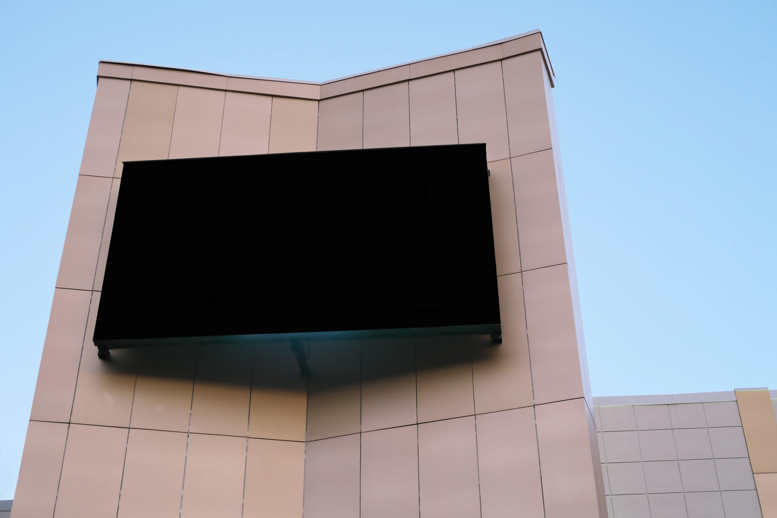 giant outdoor screen for advertising and commercials